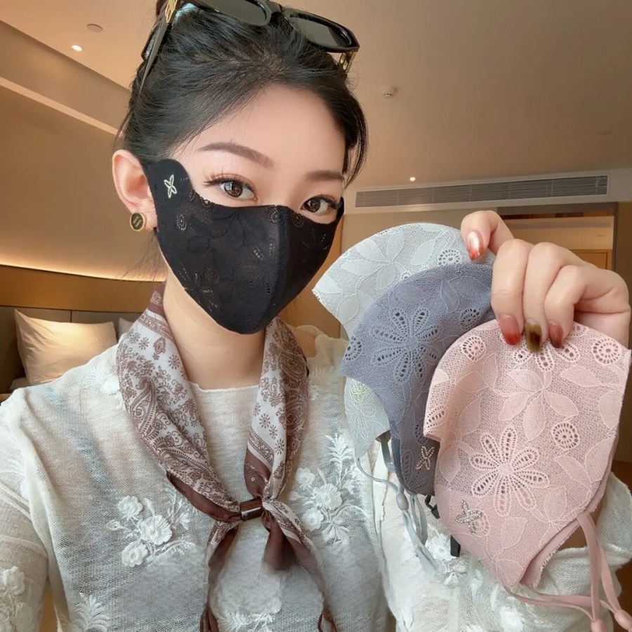 Cloth Face Mask Washable - Dantel göz koruma maskesi - Kadınlar