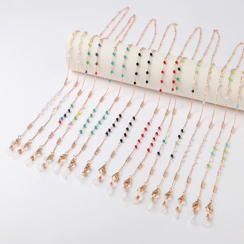 Mask Chain Holder - Basit aşk blok doğal taş Charm