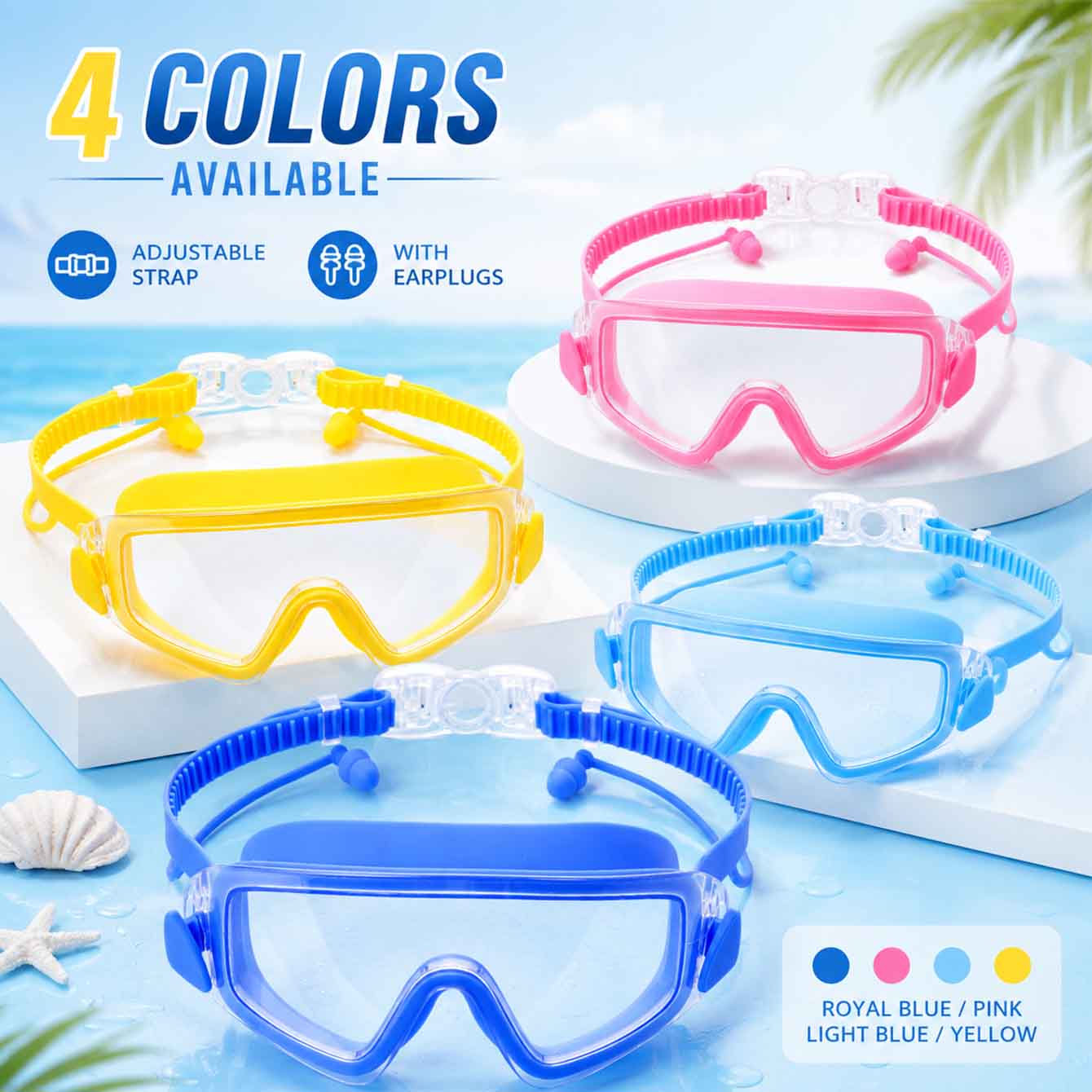 Anti Pollution Mask - 1PC Yüzme Gözlüğü Gençler için Şnorkel
