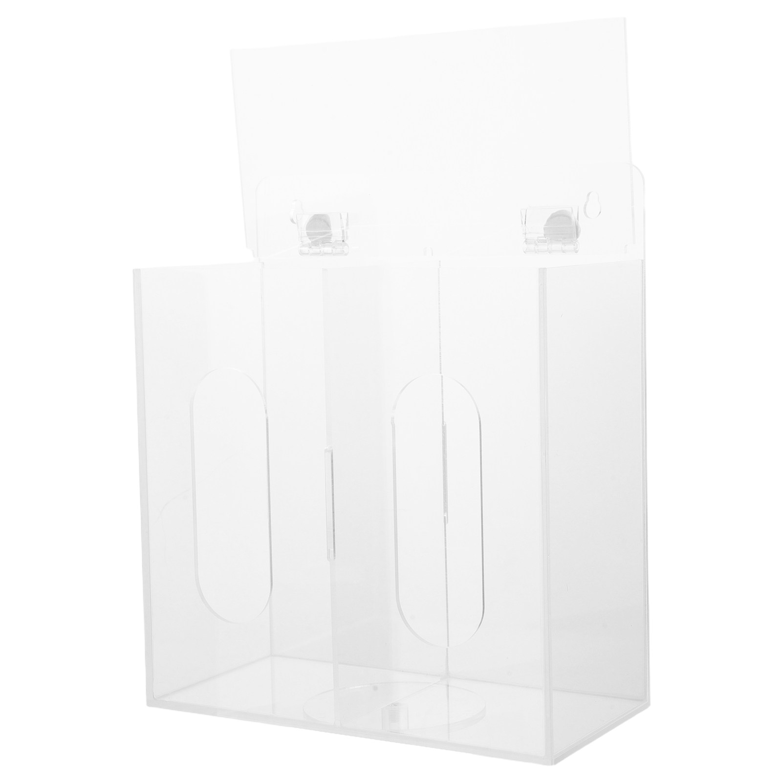 Face Mask Storage Box - Şeffaf Akrilik Maske Saklama Kutusu Çift