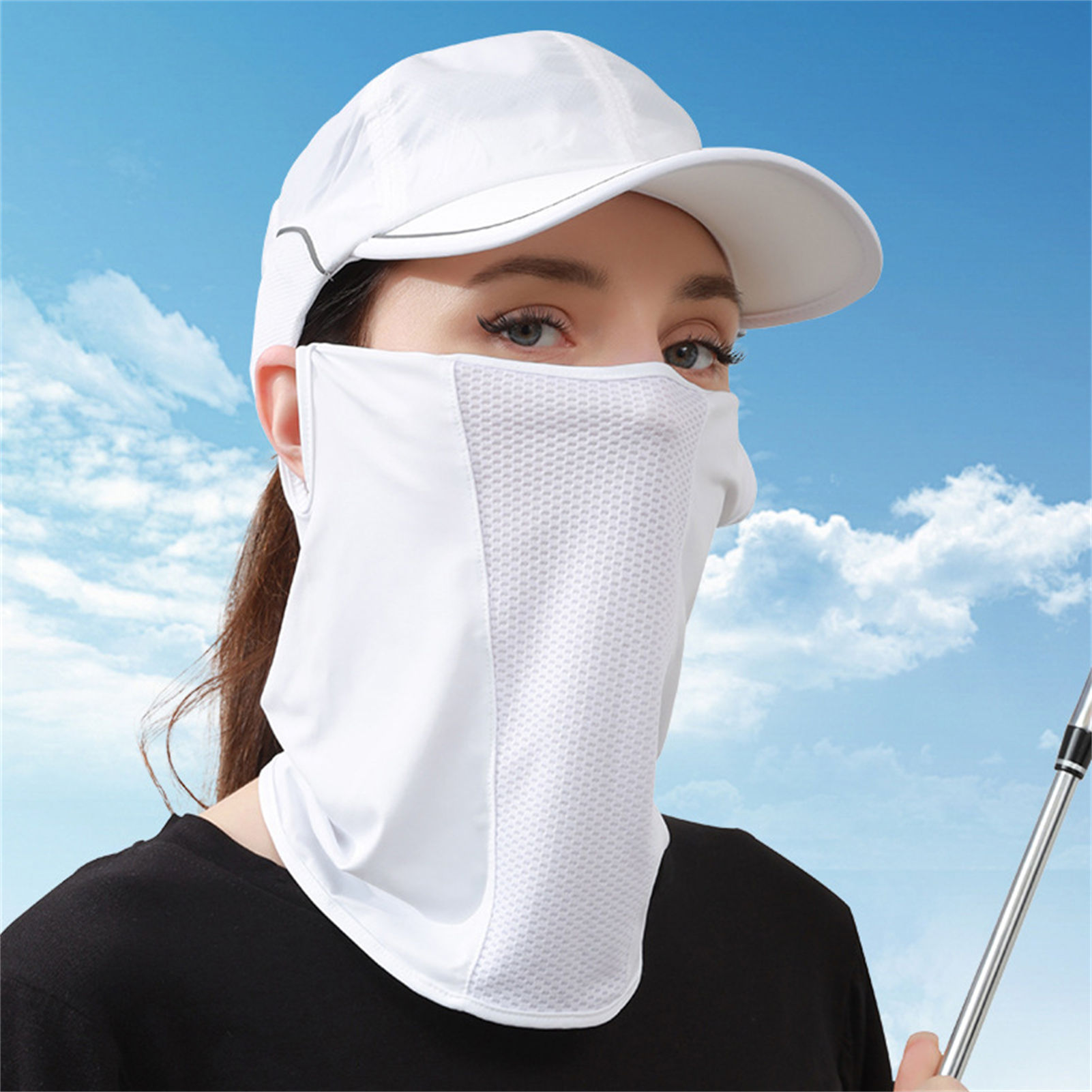 Sports Mask Breathable - Buz İpek Güneş Maskesi UPF50+ Nefes