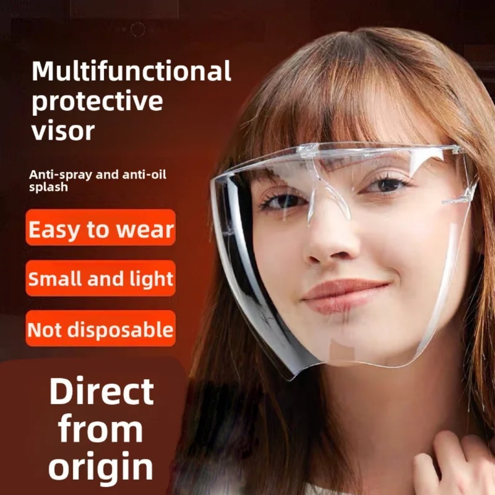 Anti Pollution Mask - Tam Yüz Tipi Yüksek Çözünürlüklü Şeffaf