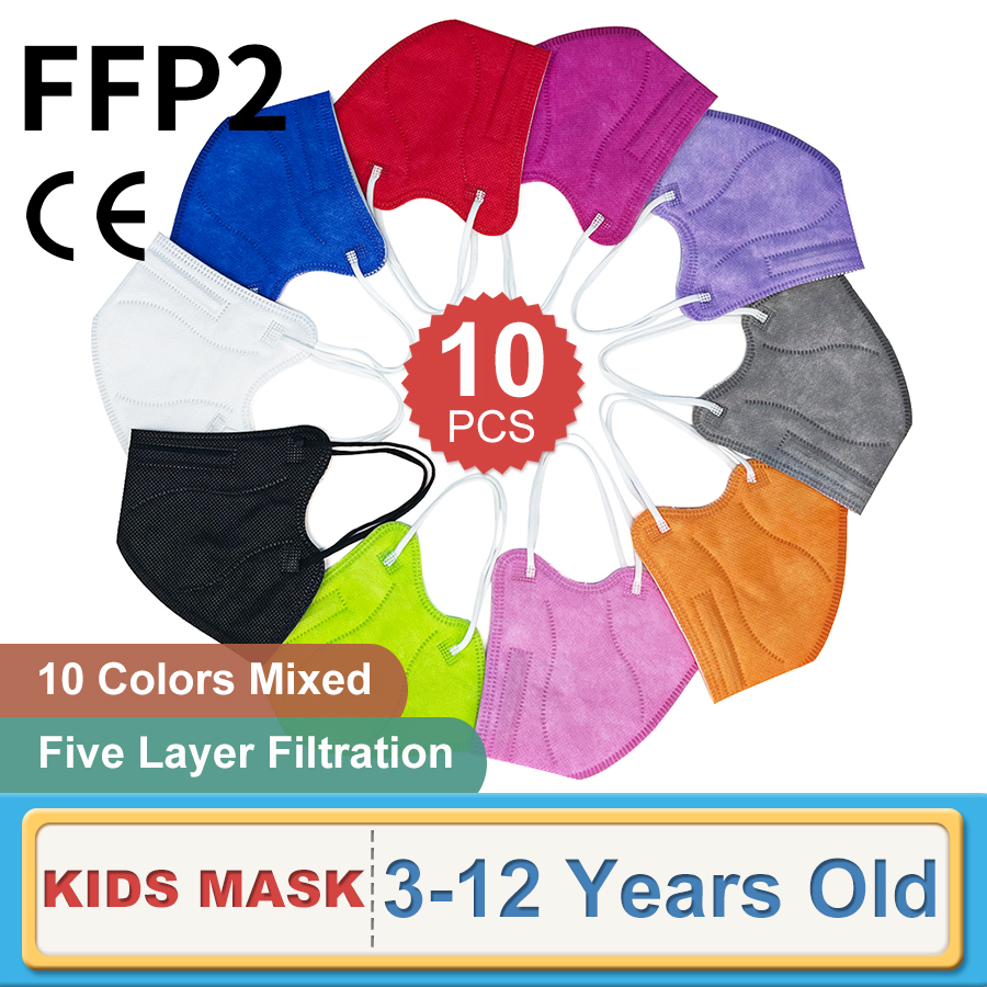 Kids Face Mask - 10 adet çocuk FFP2 yüz maskesi