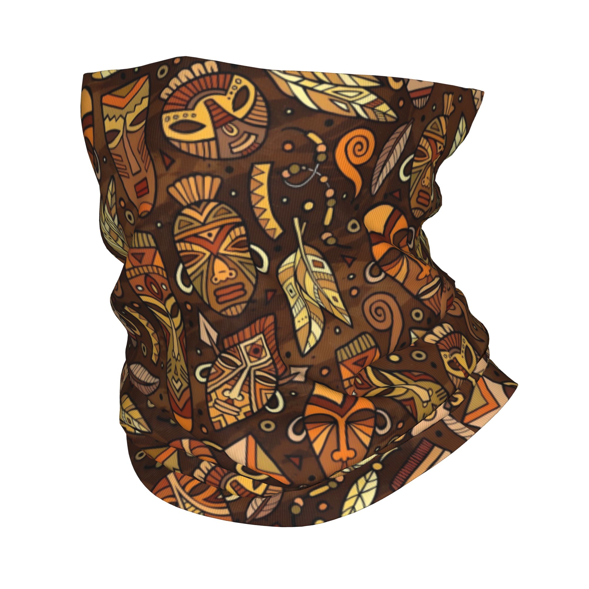 Neck Gaiter Face Cover - Özel Tribal Maske Desenli Bandana Boyunluk