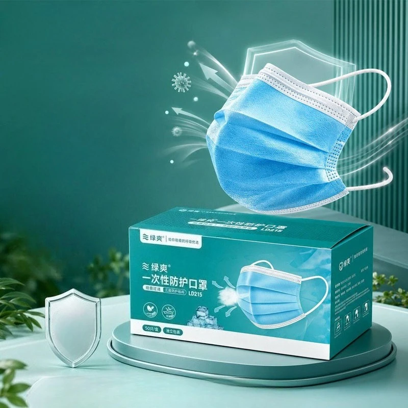 Disposable Mask Blue - 50 adet/100 adet/150 adet Premium Konfor