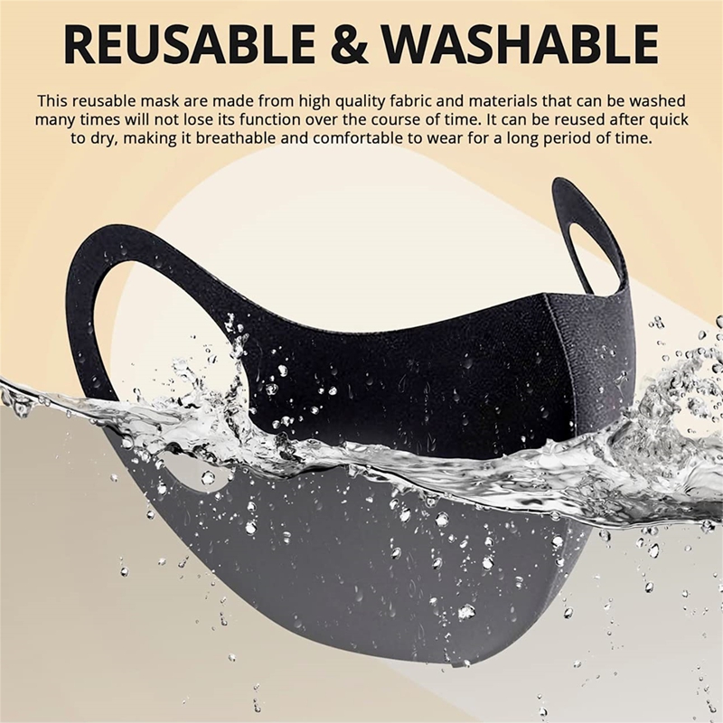 Cloth Face Mask Washable - 5/10 adet moda katı kulak askısı