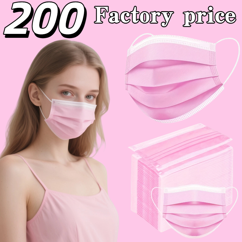 Kids Face Mask - Harika bir değer! Pembe Tek Kullanımlık
