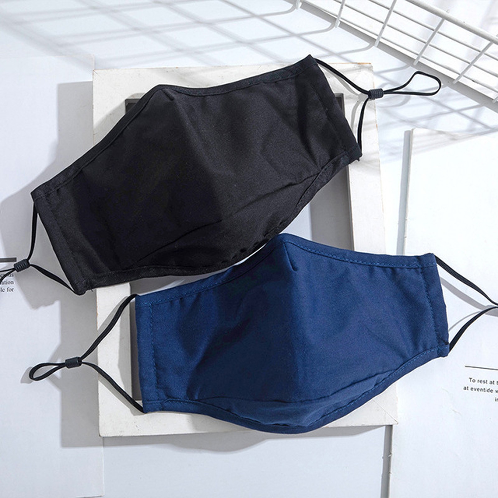 Cloth Face Mask Washable - Erkekler ve Kadınlar Düz Renk Yüz