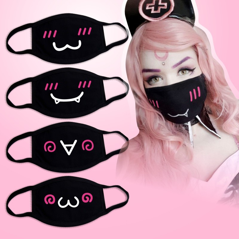 Respirator Half Face - Siyah Pamuk Maske Unisex Kış Sıcak