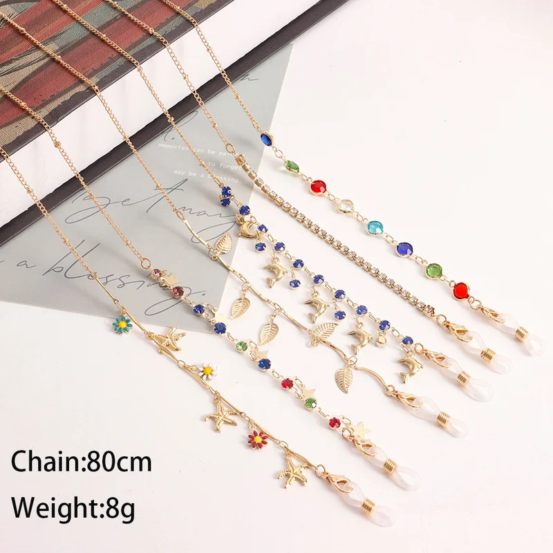 Mask Chain Holder - Moda Aşk Yaprakları Çocuk Güneş Gözlüğü