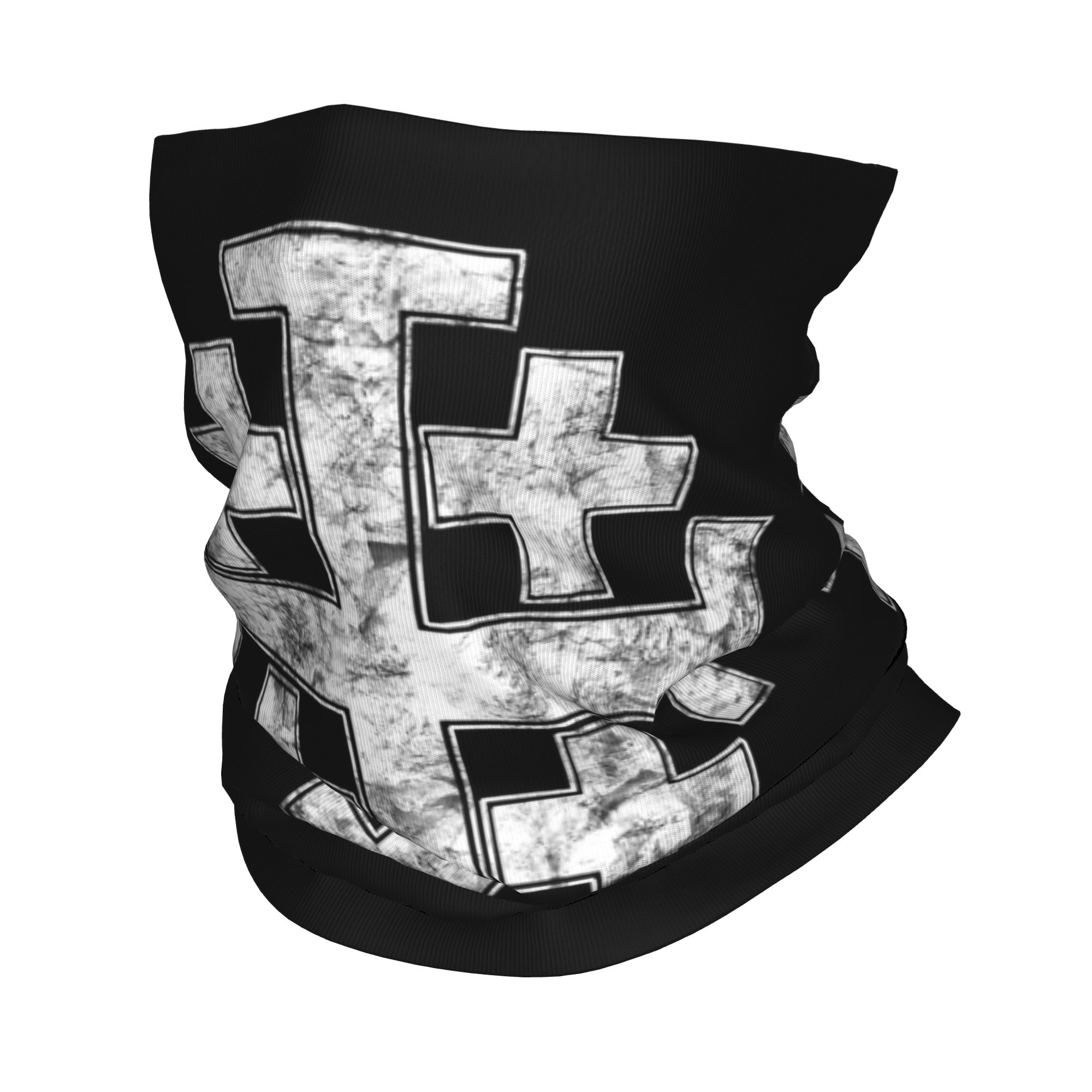 Neck Gaiter Face Cover - Şövalye Kudüs Haçı Hıristiyan Bandana Boyun