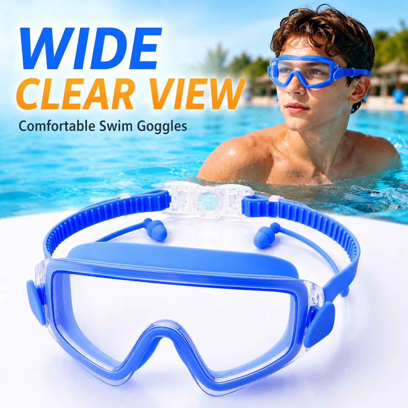1PC Yüzme Gözlüğü Gençler için - Anti Pollution Mask incelemesi ve fiyatı