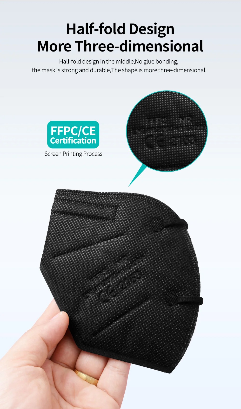 5 Katmanlı FFP2 Maskeler CE On - Disposable Mask Blue incelemesi ve fiyatı