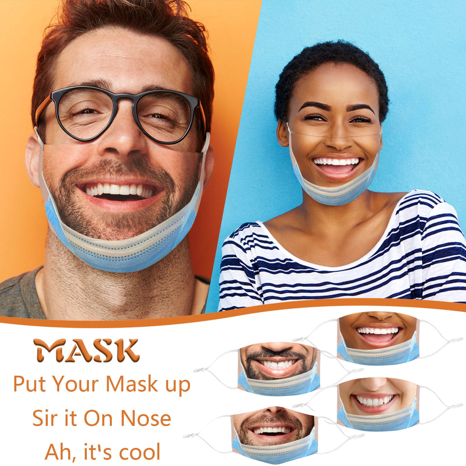 Yetişkin Komik Ağız Maskesi Ko - Cloth Face Mask Washable incelemesi ve fiyatı