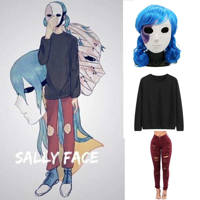 Sıcak Anime oyunu Sally yüz Co - Black Face Mask Pack incelemesi ve fiyatı