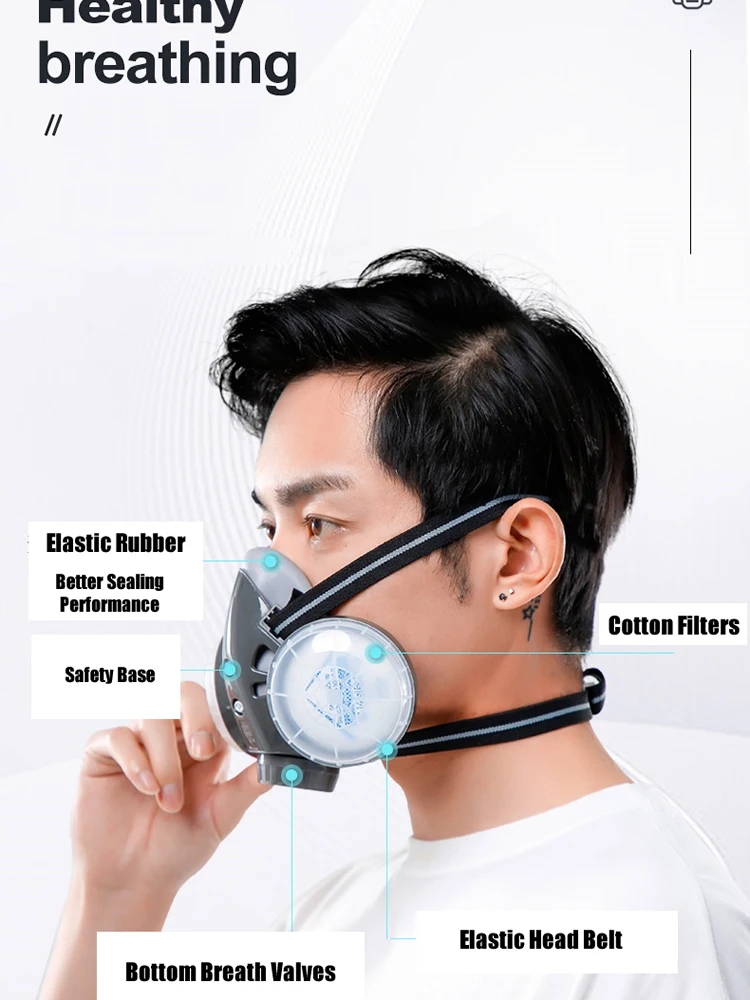 Yarım Yüz Toz Maskesi Güvenlik - Kn95 Respirator Mask incelemesi ve fiyatı