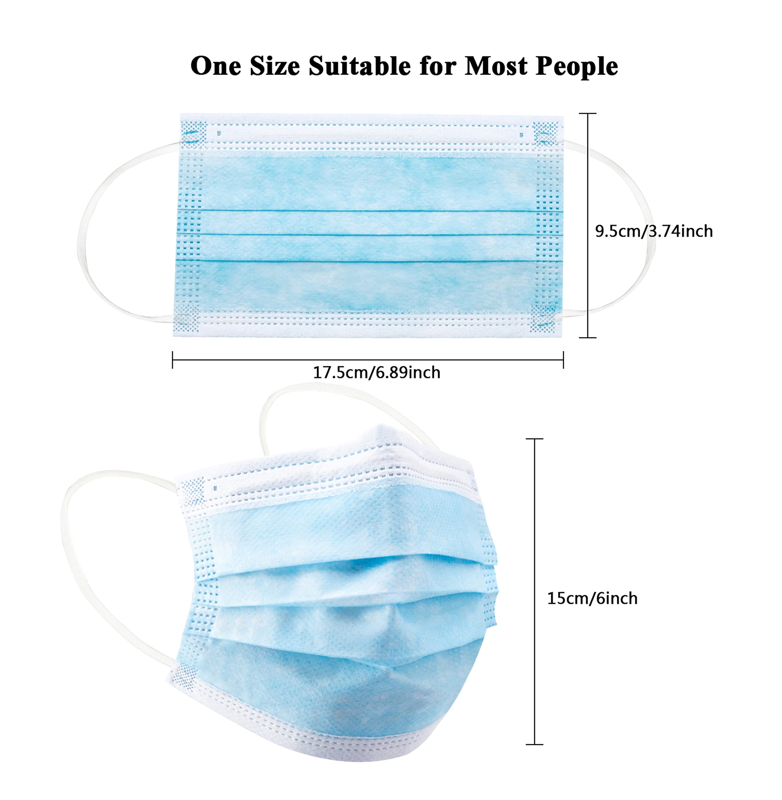 50/100 adet kutu mavi yüz mask - Disposable Mask Blue incelemesi ve fiyatı