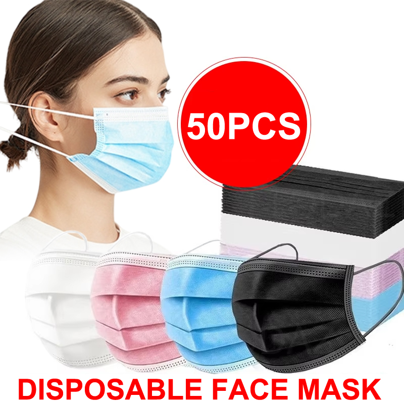50 Adet 3 katmanlı Maske Yüz M - Disposable Mask Blue incelemesi ve fiyatı