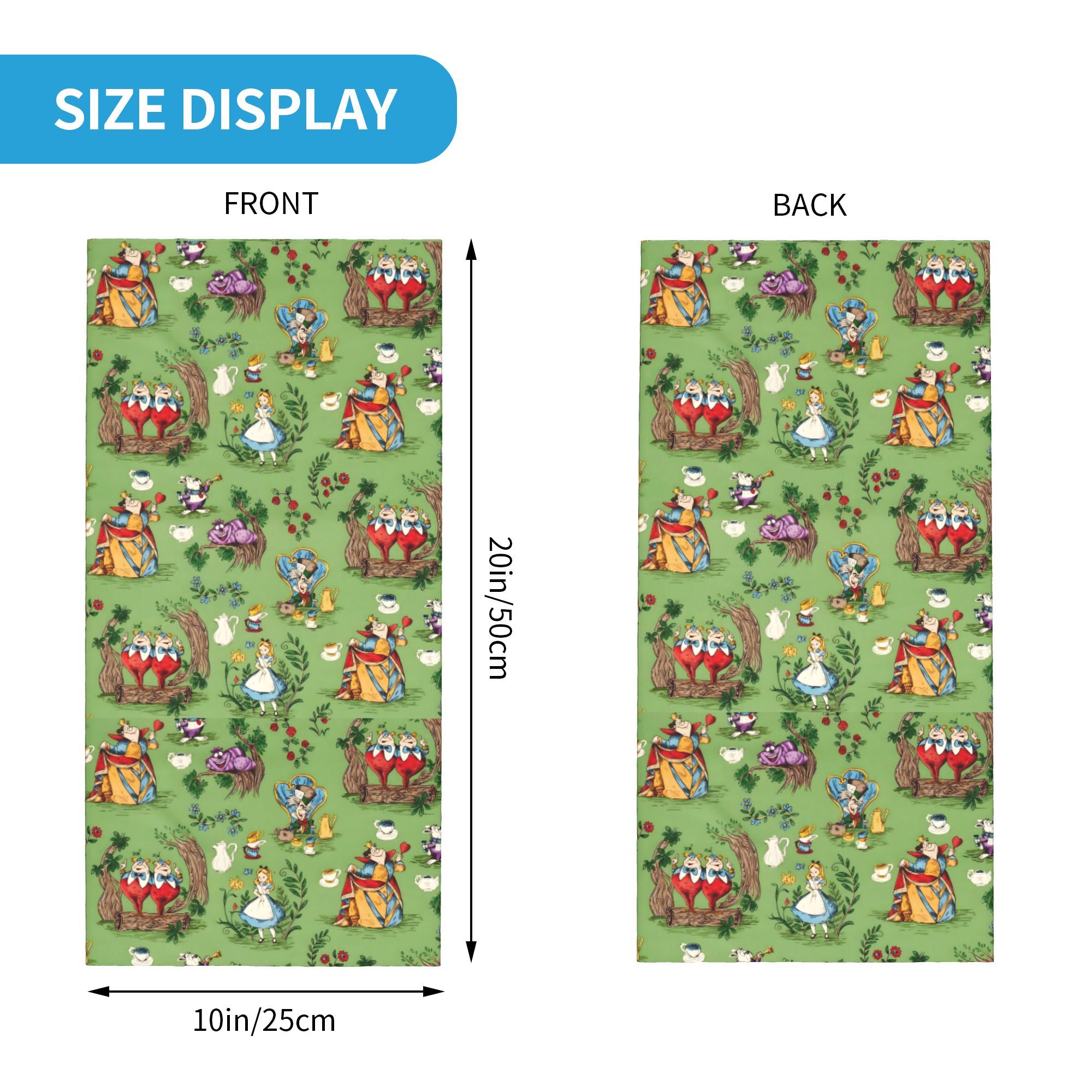 Özel A-Alice in W-Wonderland B - Neck Gaiter Face Cover incelemesi ve fiyatı