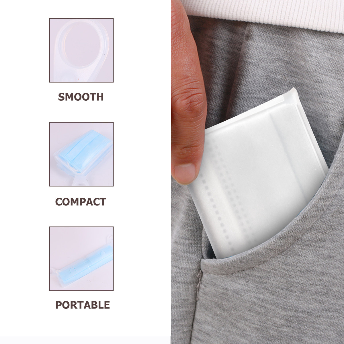 2 adet gıda sınıfı silikon yüz - Face Mask Storage Box incelemesi ve fiyatı