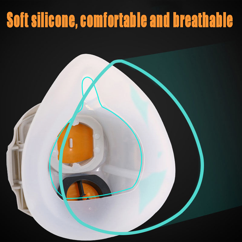 Silikon toz geçirmez gaz maske - Respirator Half Face incelemesi ve fiyatı